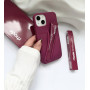 Бордовий чохол Rhode Lip Case Raspberry Jelly з блиском на iPhone 15